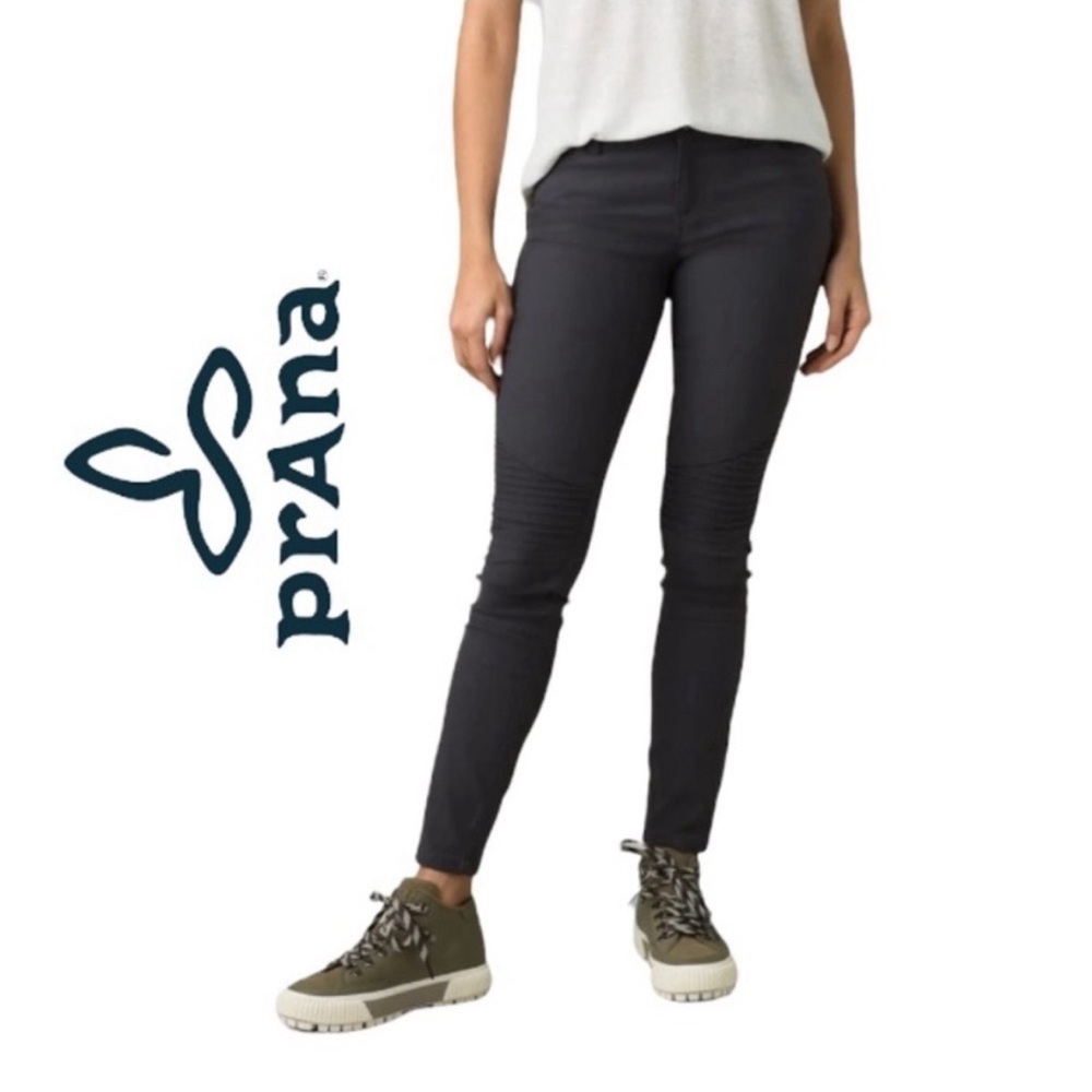 Prana Brenna moto pants, charcoal size 6